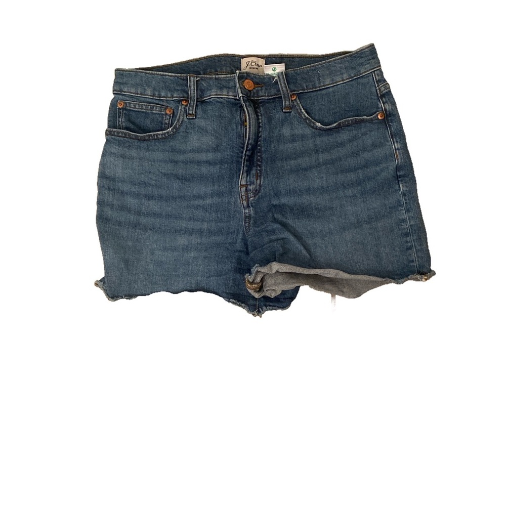 J.Crew High Rise Denim Shorts in Medium Light Wash
